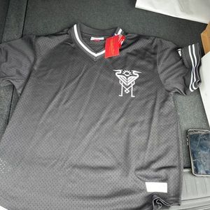 Inter Miami MLS official licensed product mesh men’s pullover - Mitchell & Ness.